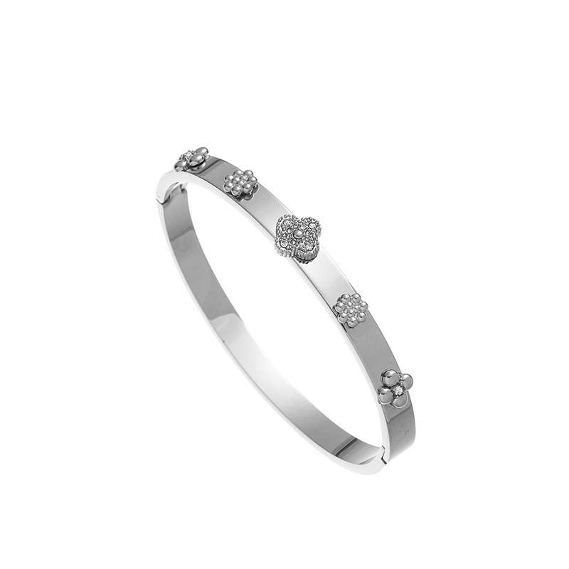 18K NON-TARNISH WATERPROOF STAINLESS STEEL BANGLE | 40B5170