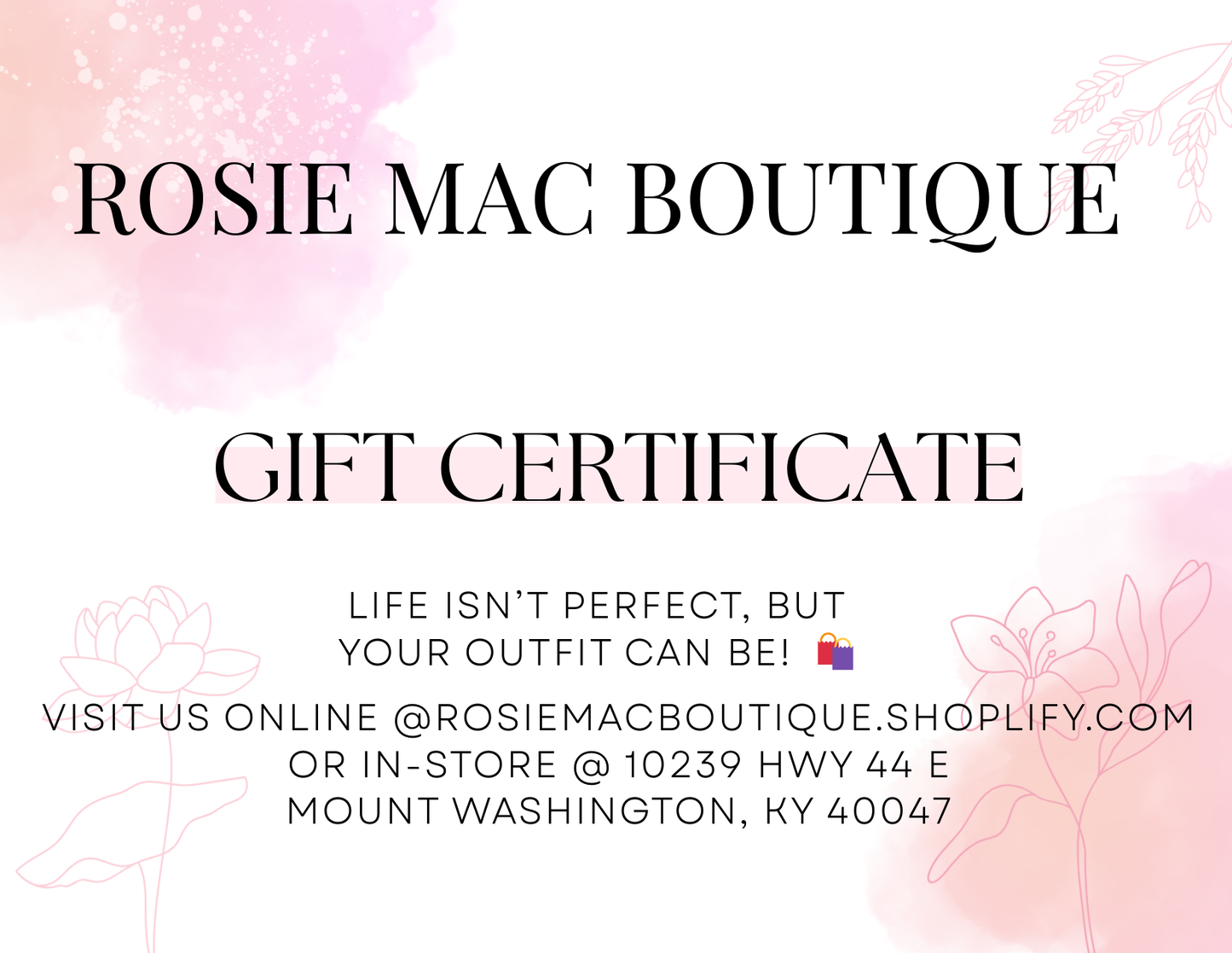 ROSIE MAC GIFTCARD